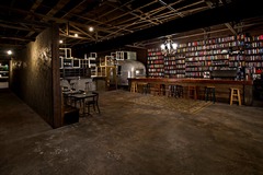 Rentals: Speakeasy Bar and Lounge with Bookshelf Wall